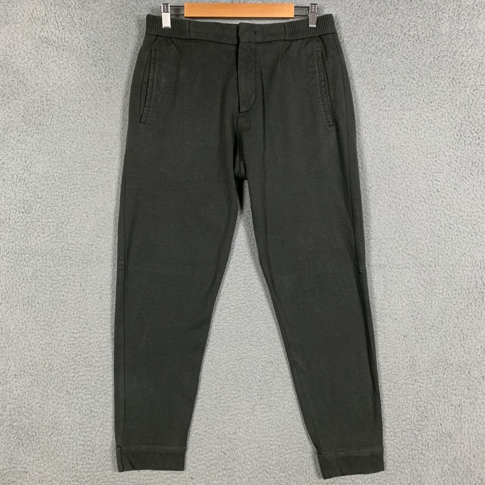 Ermenegildo Zegna Jogger Mens IT 48 US Medium Olive Cotton Silk Pants Jerseywear